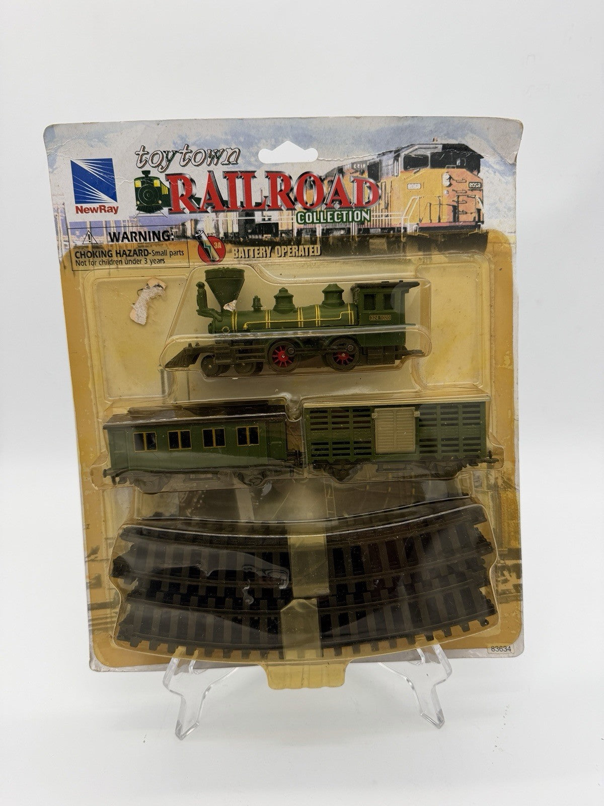 Newray Toytown Railroad Collection Train Set 2001 NIP Battery Powered