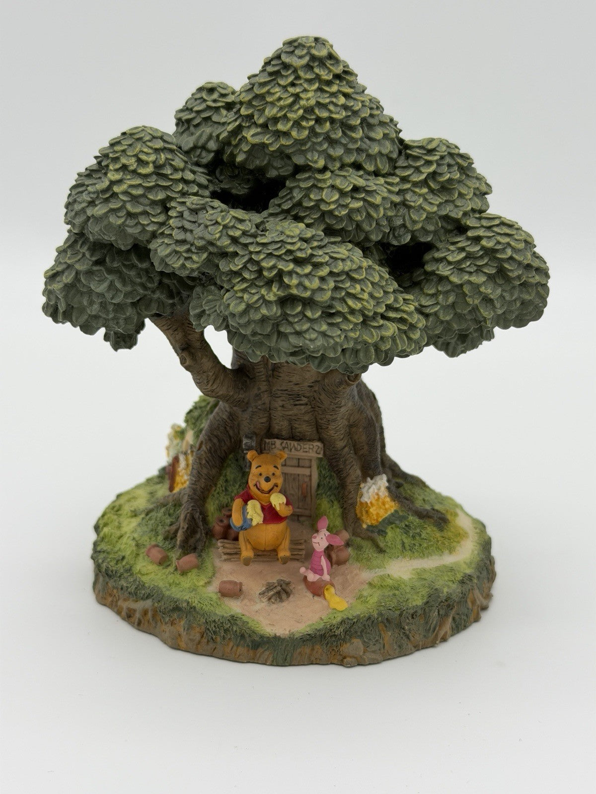 Danbury Mint Pooh’s House Winnie The Pooh Cold Cast Porcelain Figurine Disney