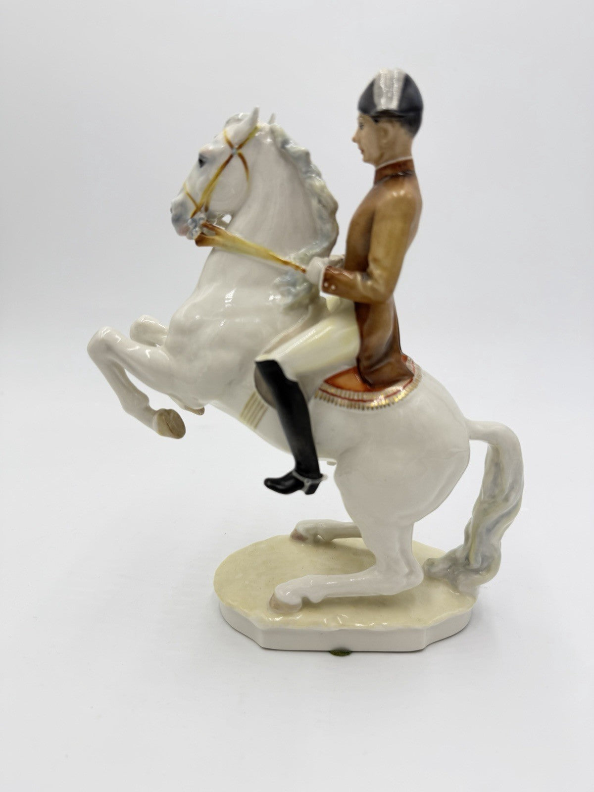 Hutschenreuther Germany Porcelain LIPIZZANER HORSE & RIDER FIGURINE 145/1247
