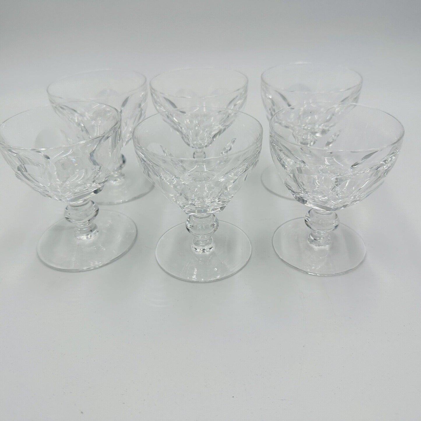 Waterford Crystal Glasses Liquor Cocktail Kathleen Cut Ireland 3.5in 6 Piece Set