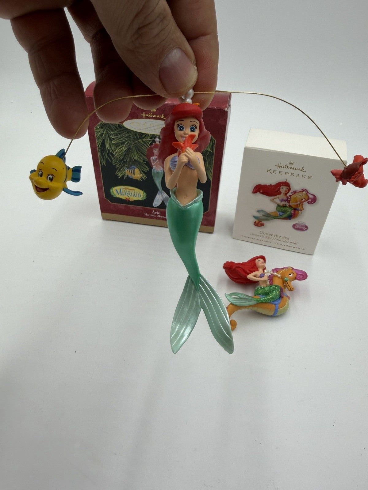 Hallmark Disney Little Mermaid Ariel & Under The Sea Christmas Ornaments