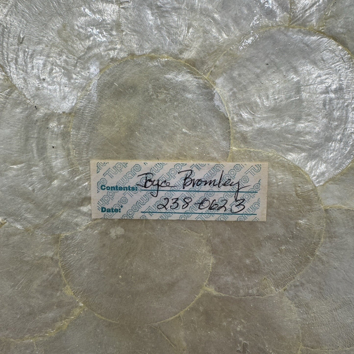 Capiz Shell Tray and Bowls Set 3 Pieces Vintage Dining Set