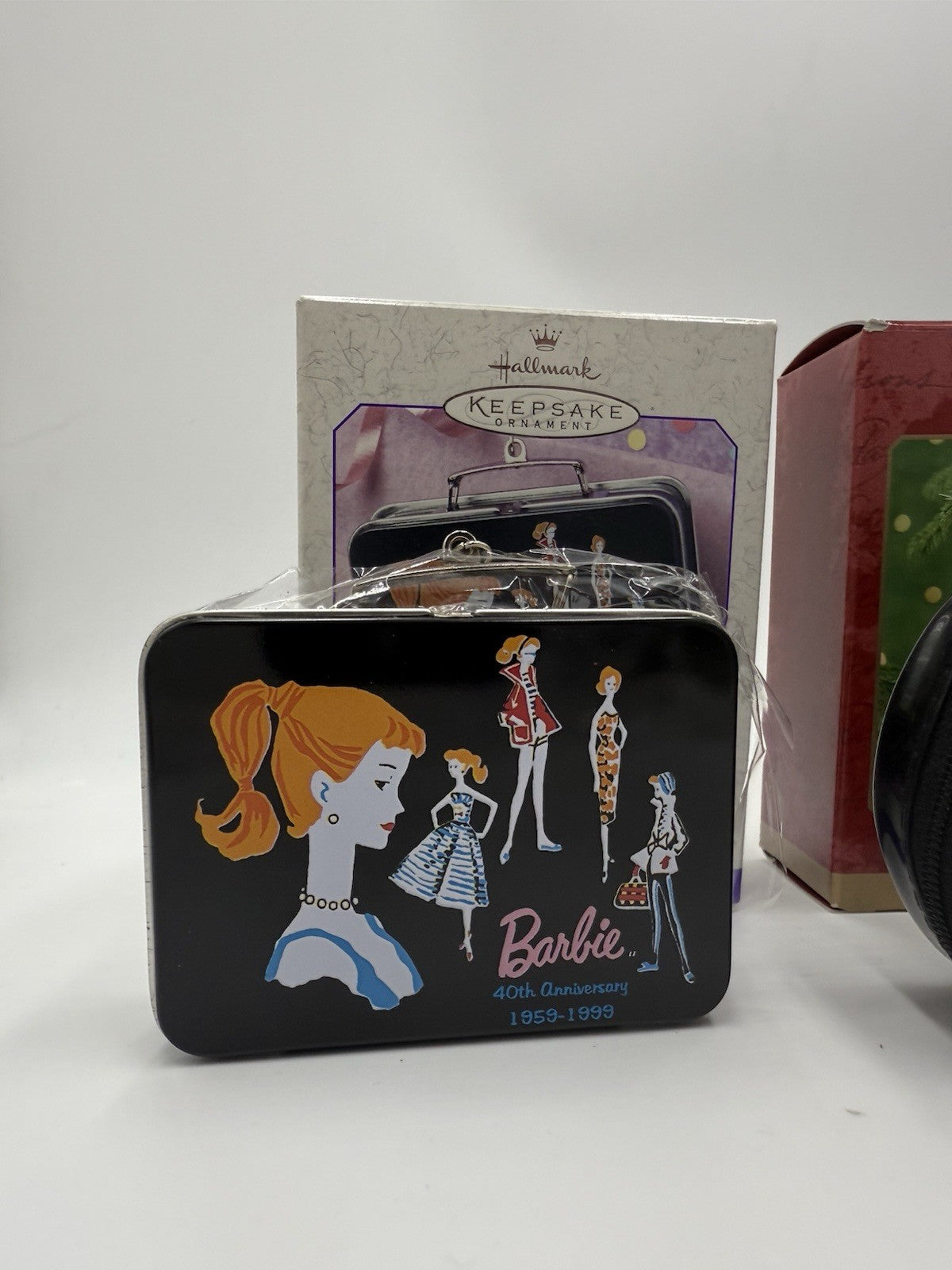 Hallmark Barbie Keepsake Travel Case Hand box Shoe Shopping Bag Ornaments