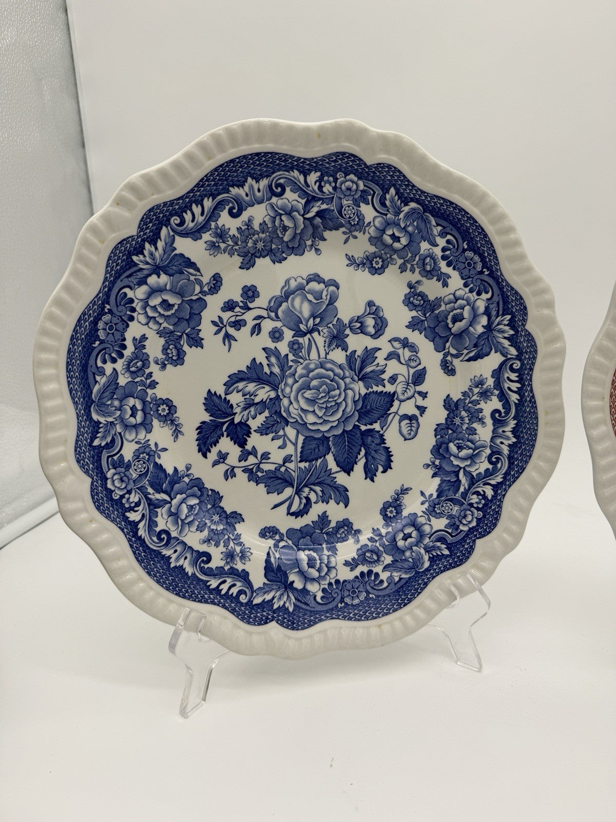 Spode Porcelain Archive / Blue Room  Collection British Flowers 10.5” Plates 2