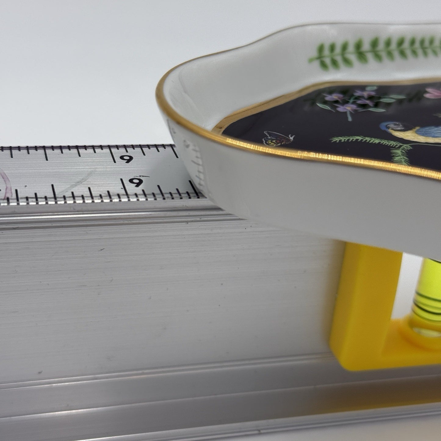 Lynn Chase Design Jaguar Jungle Porcelain Jewelry Tray Hand Painted