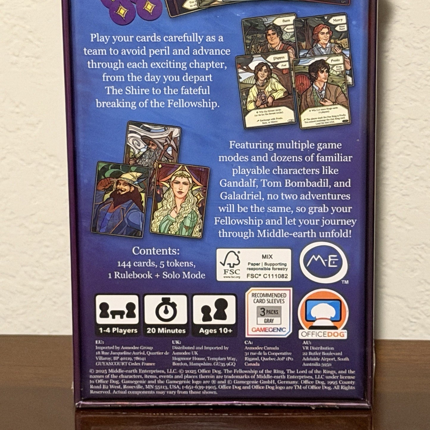 The Lord Of The Rings: Fellowship Trick Taking Game + Gifts Of Galdriel Promos