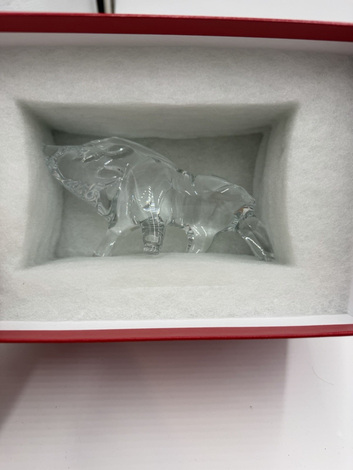 Baccarat France Crystal Zodiac Collection Clear Boar Figurine 2019 NIB Mint
