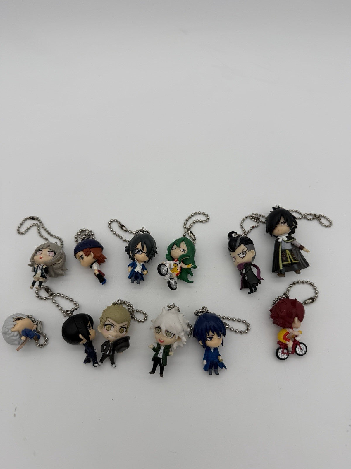 Bandai Takara Tomy Arts Fairy Tail Anime Swing Mascot Keychain Figurines Lot 11