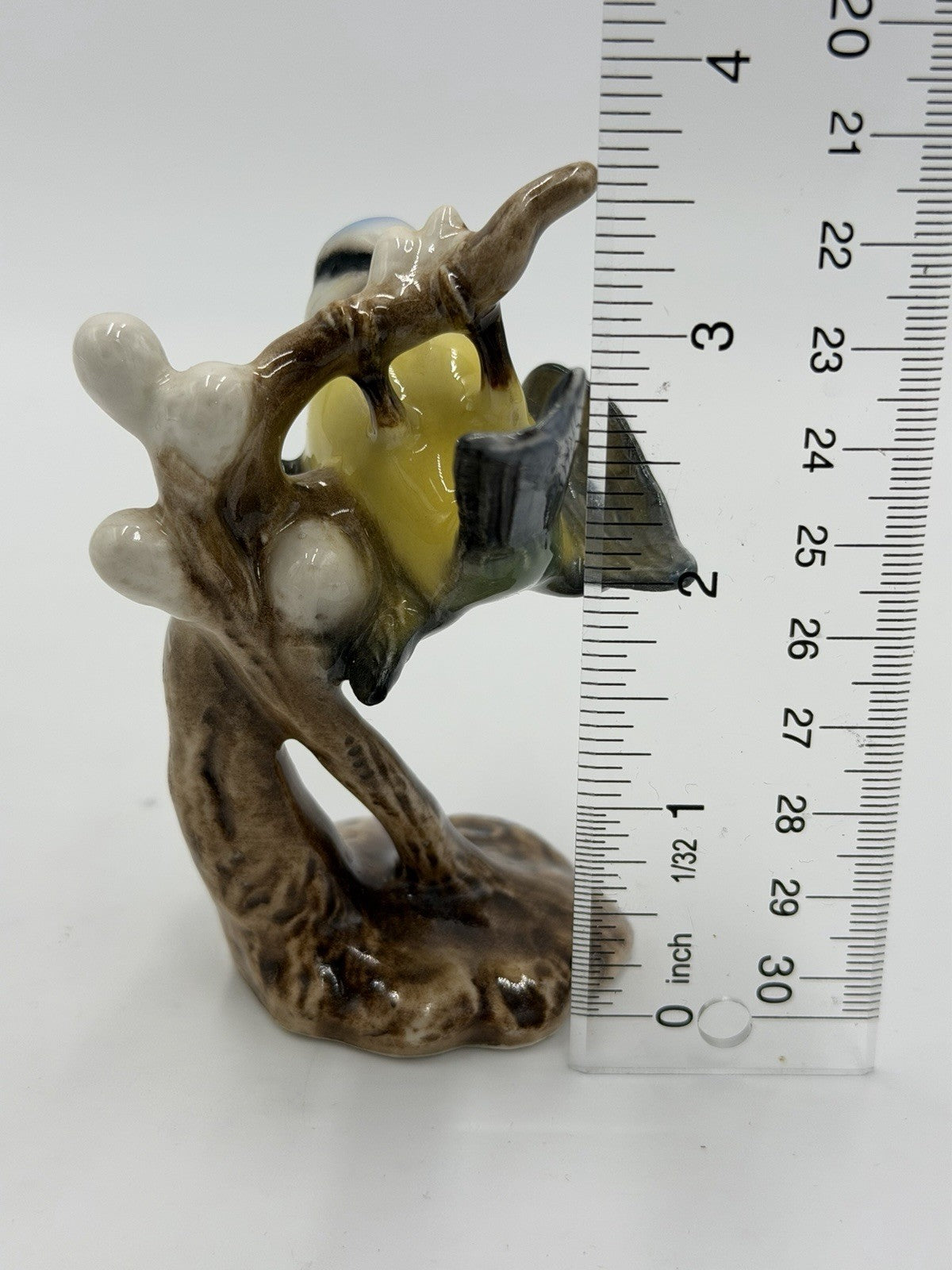 Vtg Goebel Hummel Blue Titmouse Bird Porcelain Figurine W.Germany CV64 Sticker