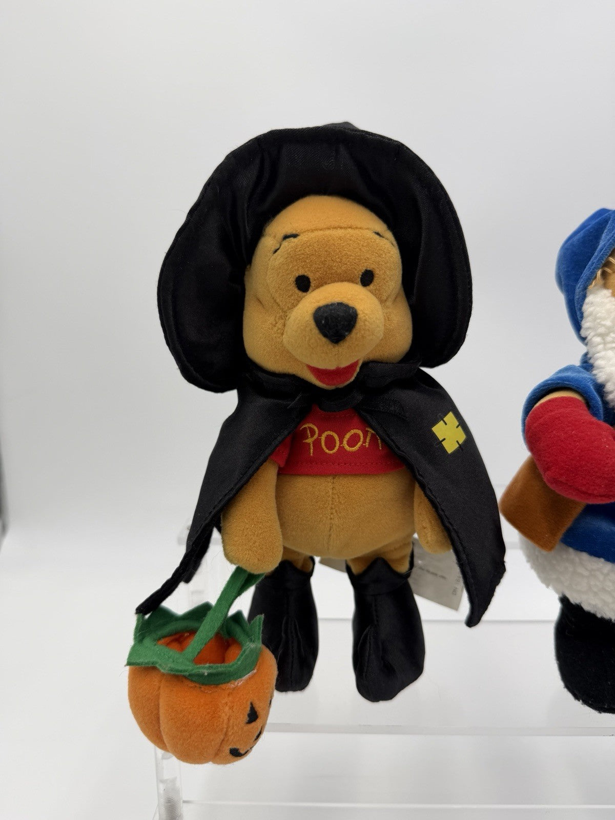 Disney Store Vintage Winnie The Pooh Halloween Christmas Plush Figurines 8”