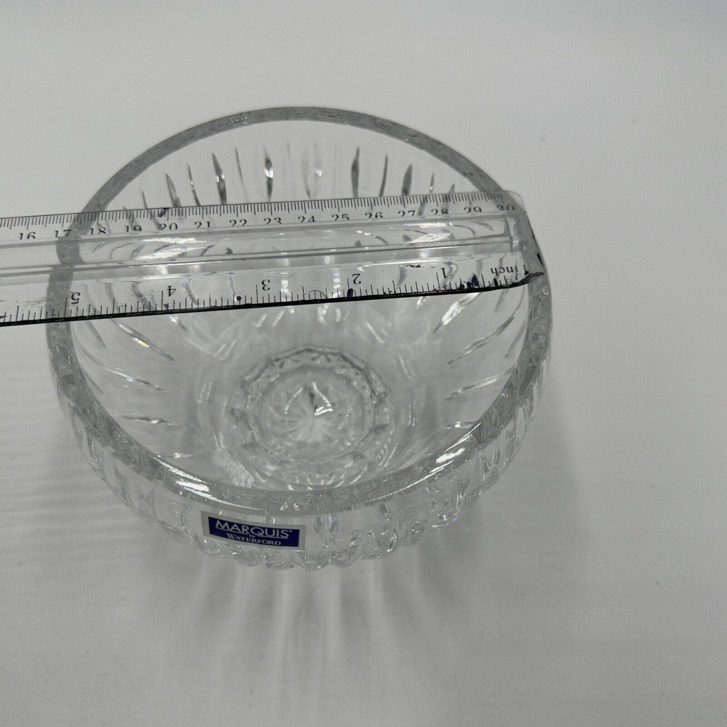 Waterford Bowl Crystal Sheridan Footed Vintage 5in Centerpiece Ireland Sticke