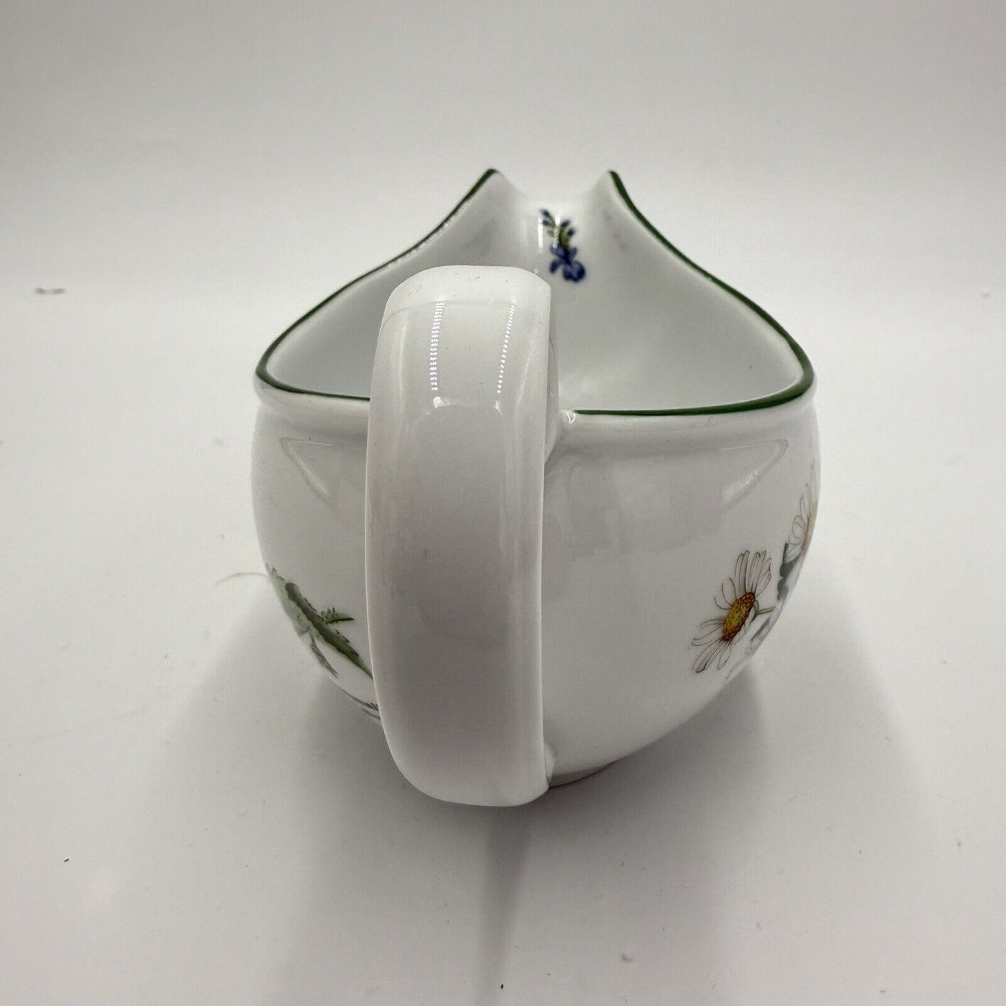 Royal Worcester Herbs Sauce Gravy Boat England Marshmallow Floral Vintage 90's