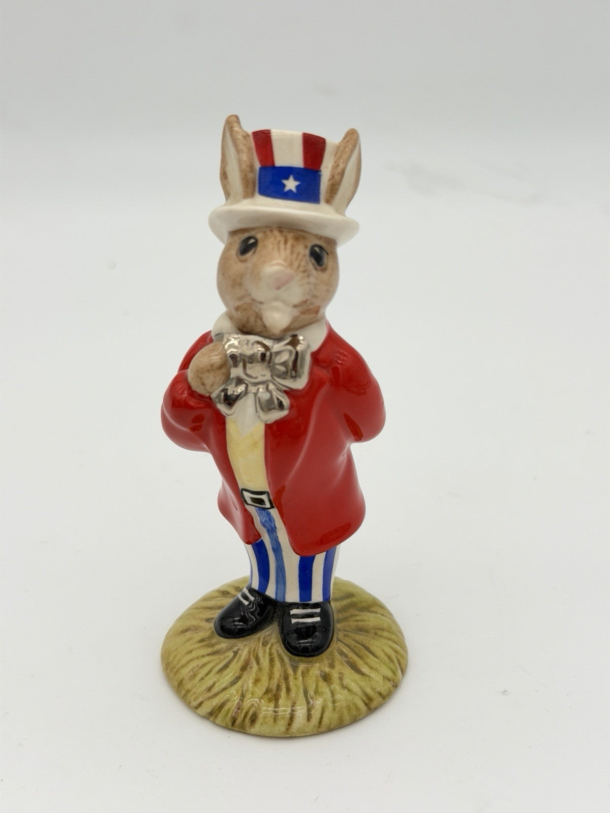 Royal Doulton Porcelain  Uncle Sam Bunnykins DB 175 Americana Painted Figurine