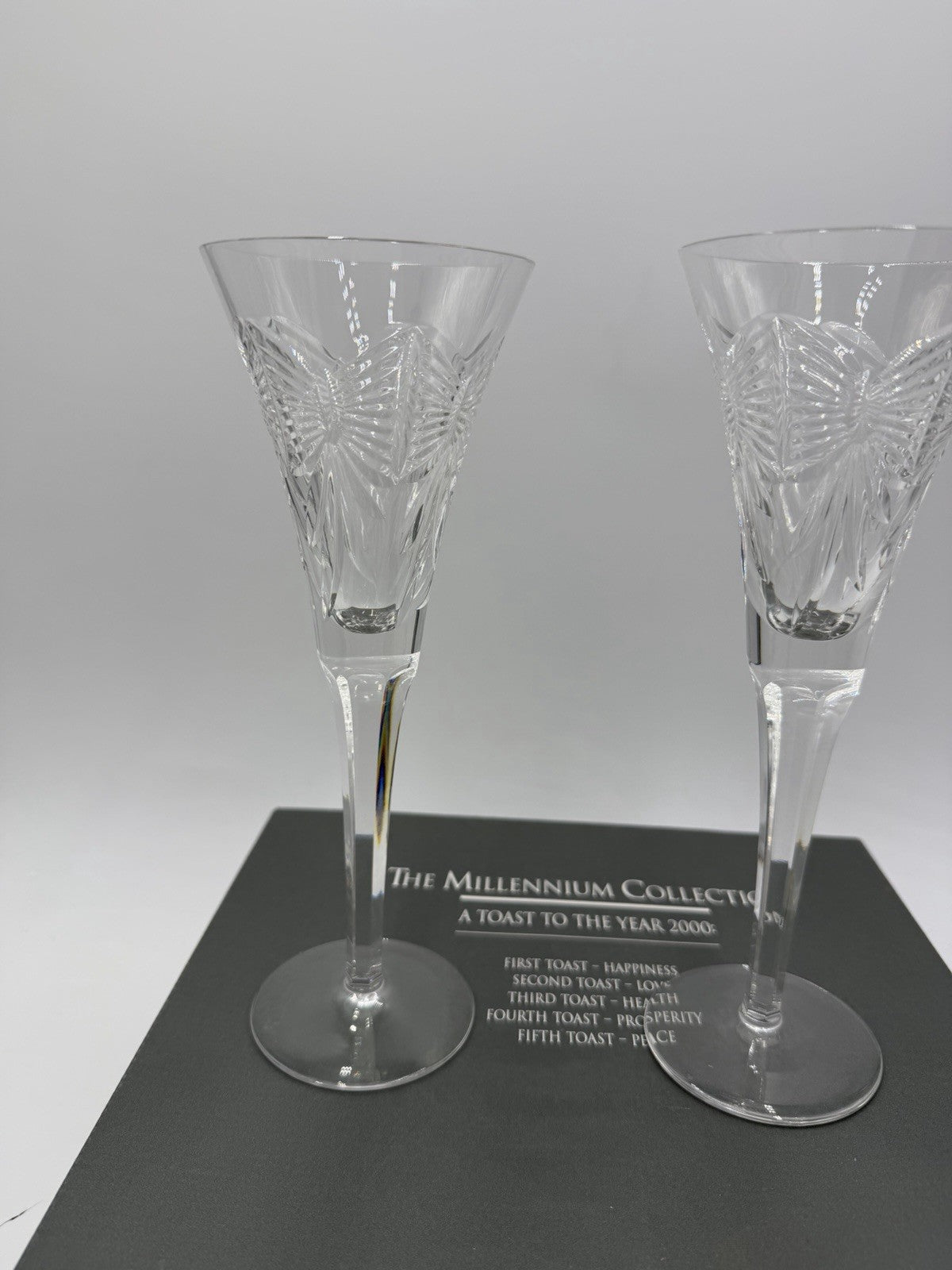 Waterford Crystal The Millennium Collection Happiness A toast to the year 2000