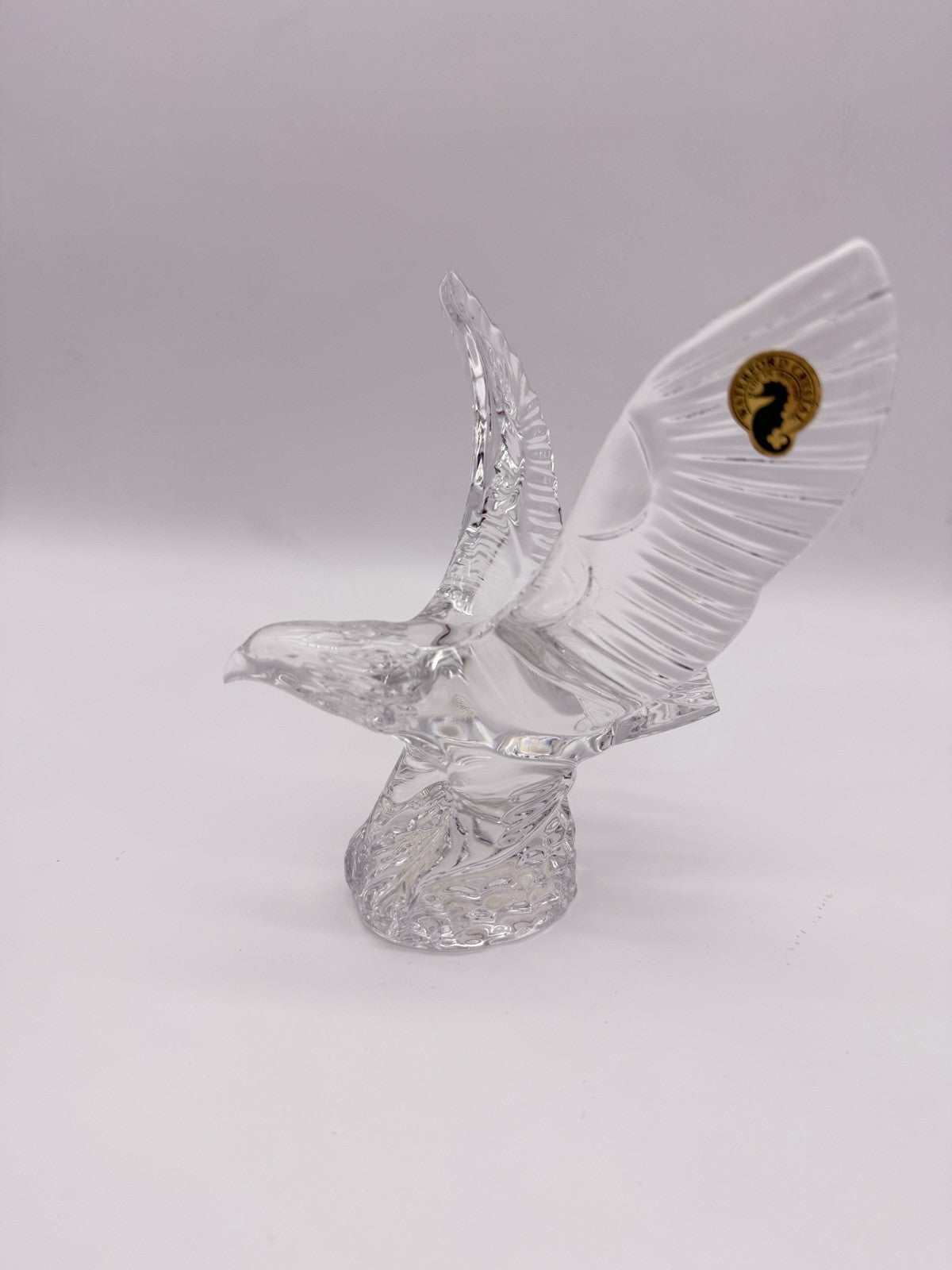 Waterford Crystal Eagles Wing Lead Clear 7” Bald American Eagle Bird Figurine