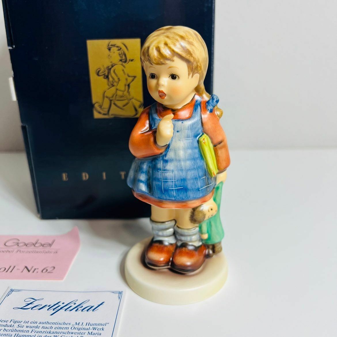 Goebel Hummel I Wonder Books Figurine Learning School Girl #486 German Sculpture