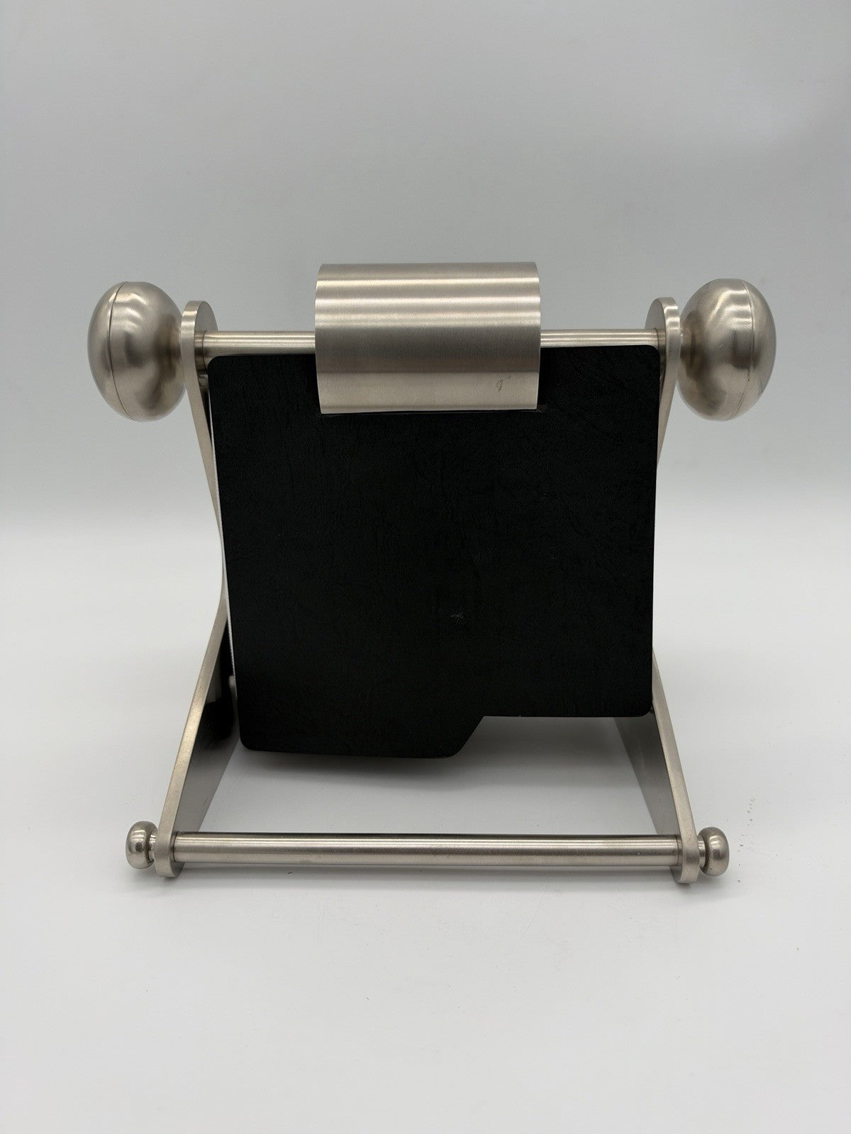 Pottery Barn Stainless Steel 4x6 Multi Photo Folio Album Carousel - 72 Pictures