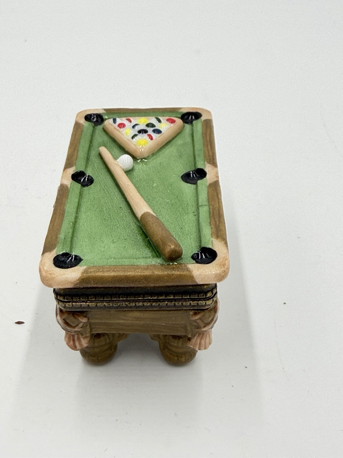 Midwest Cannon Falls Porcelain Hinged Box PHB Pool Table with Chalk Trinket Box