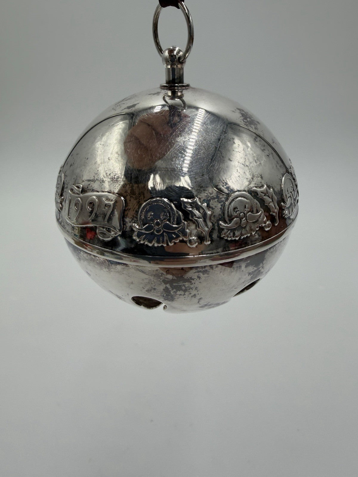 Vintage Wallace Silversmith's 1997 Annual  Sleigh Bell Ornament Silverplate