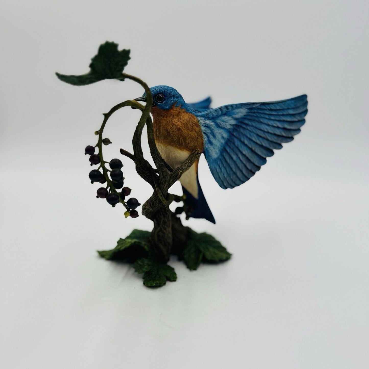 The Danbury Mint Blue Bird The Season's Bounty Figurine By Bob Guge Vintage