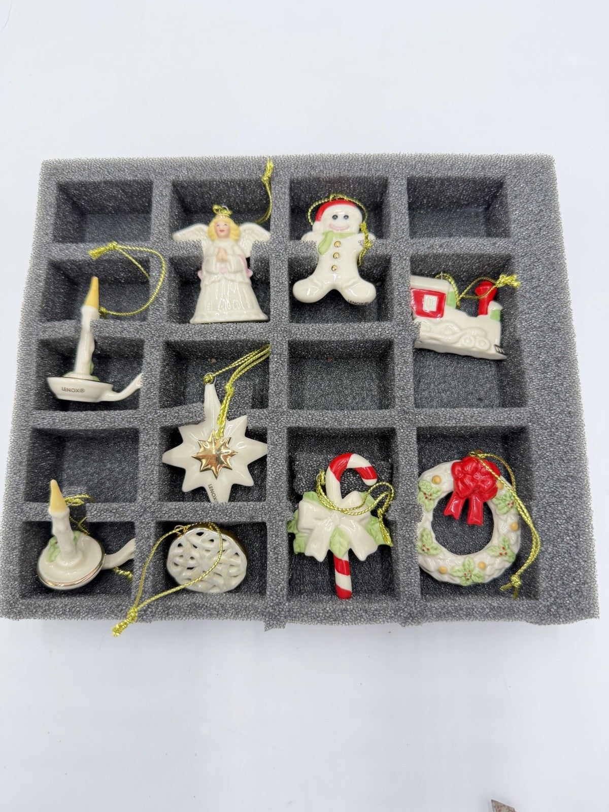 Lenox Winter Delights Miniature Ornaments 9 Ornaments Porcelain Christmas