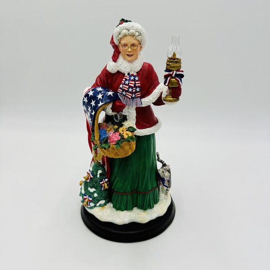 The Danbury Mint Mrs Claus Christmas Star Spangled Patriotic American Figurine