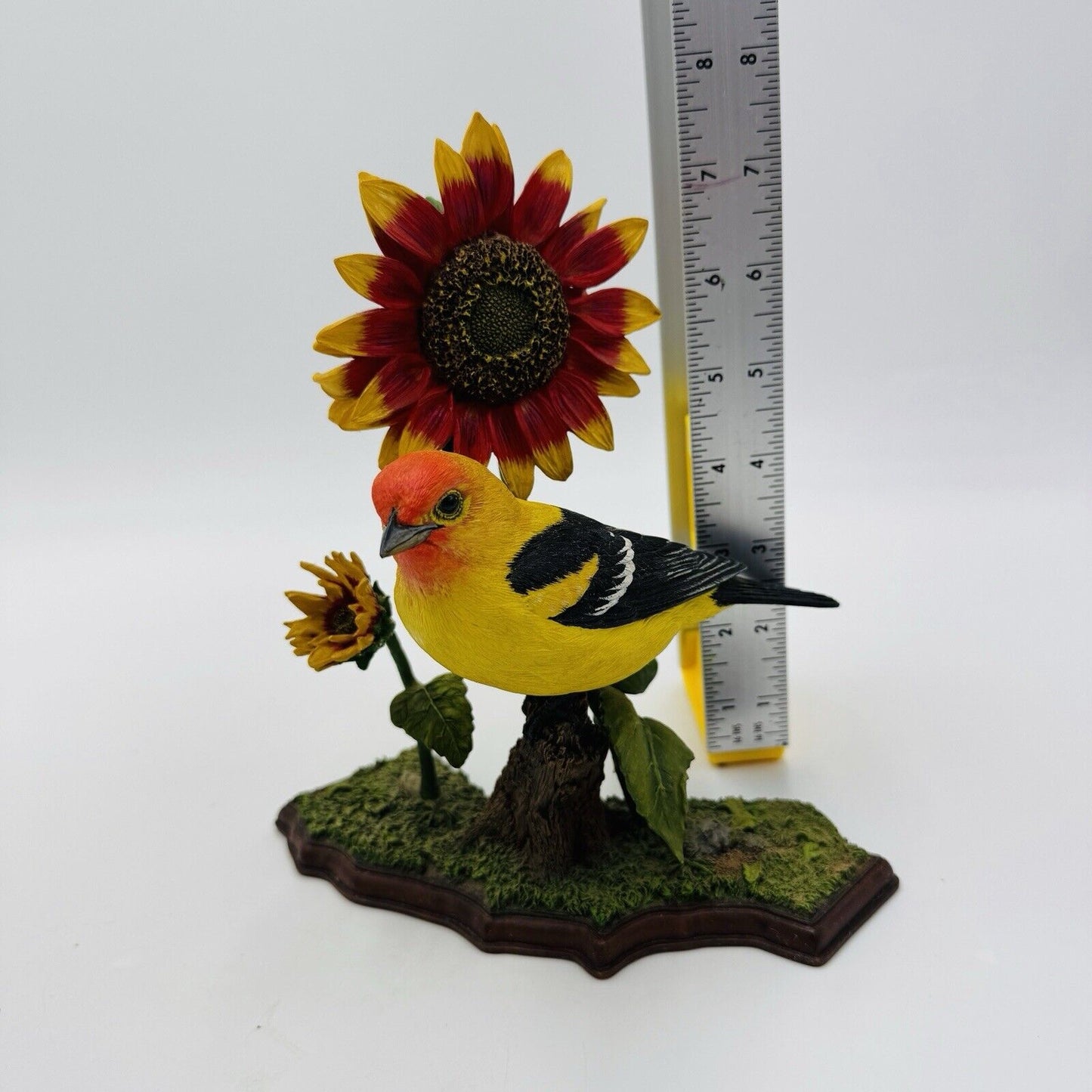 Rare Danbury Mint California Sunshine Bird Figurine Western Tanager By Bob Guge