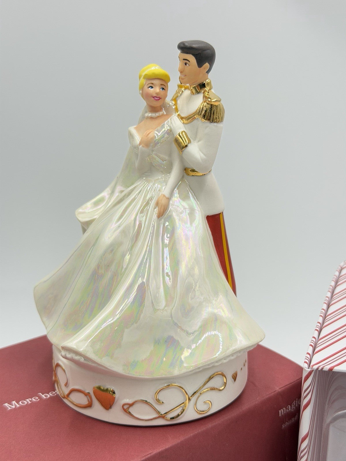 Hallmark Keepsake Disney Cinderella Wedding Porcelain Magic Sound Ornament