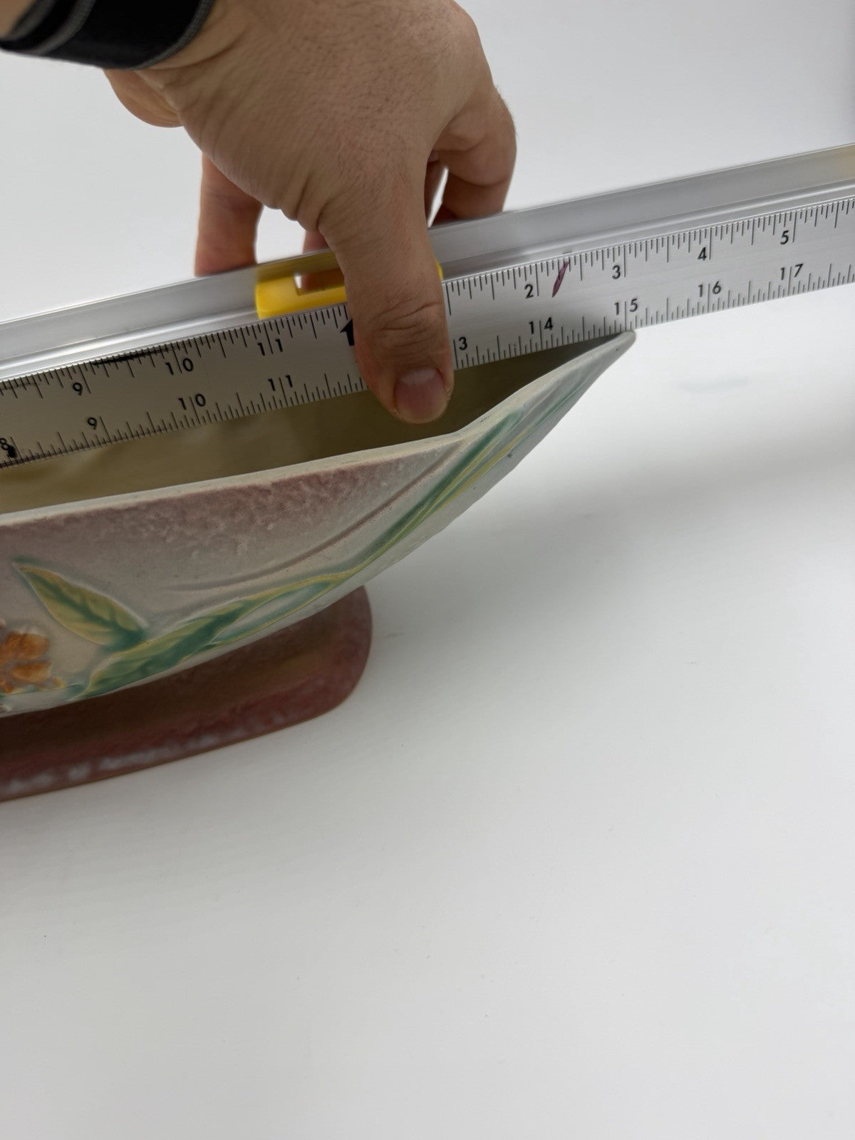 Roseville Art Pottery Gray Bittersweet Console Bowl Dish 830-14 Planter Large