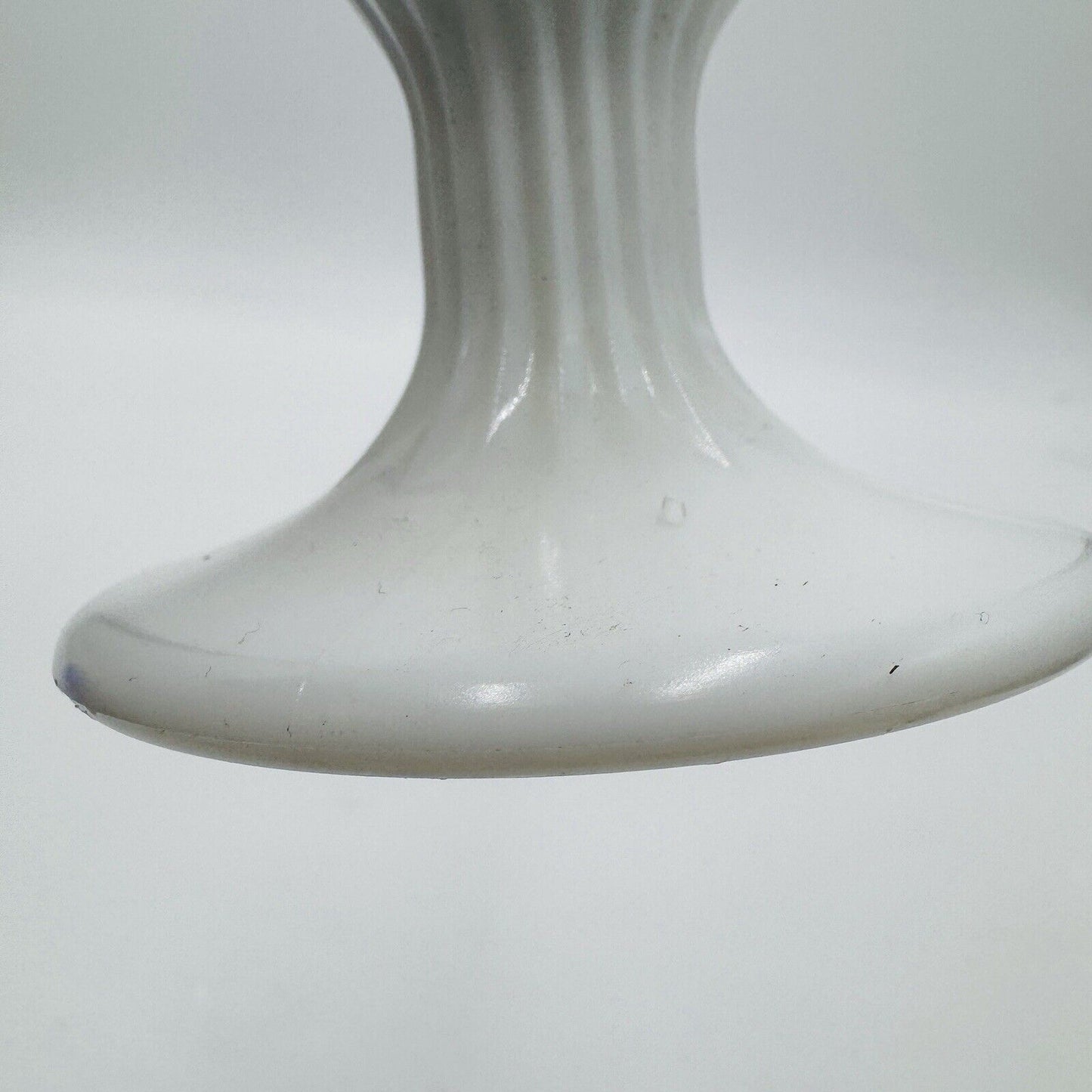 Fenton Art Hobnail White Milk Glass Pedestal Swung Vase 13 3/4" Vintage Retro