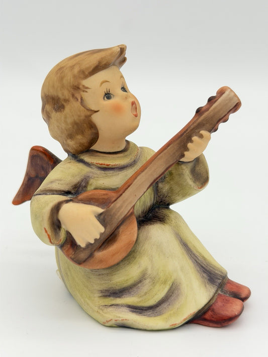 Hummel Goebel Germany Angel Cherub Sounds of the Mandolin Figurine 4”H