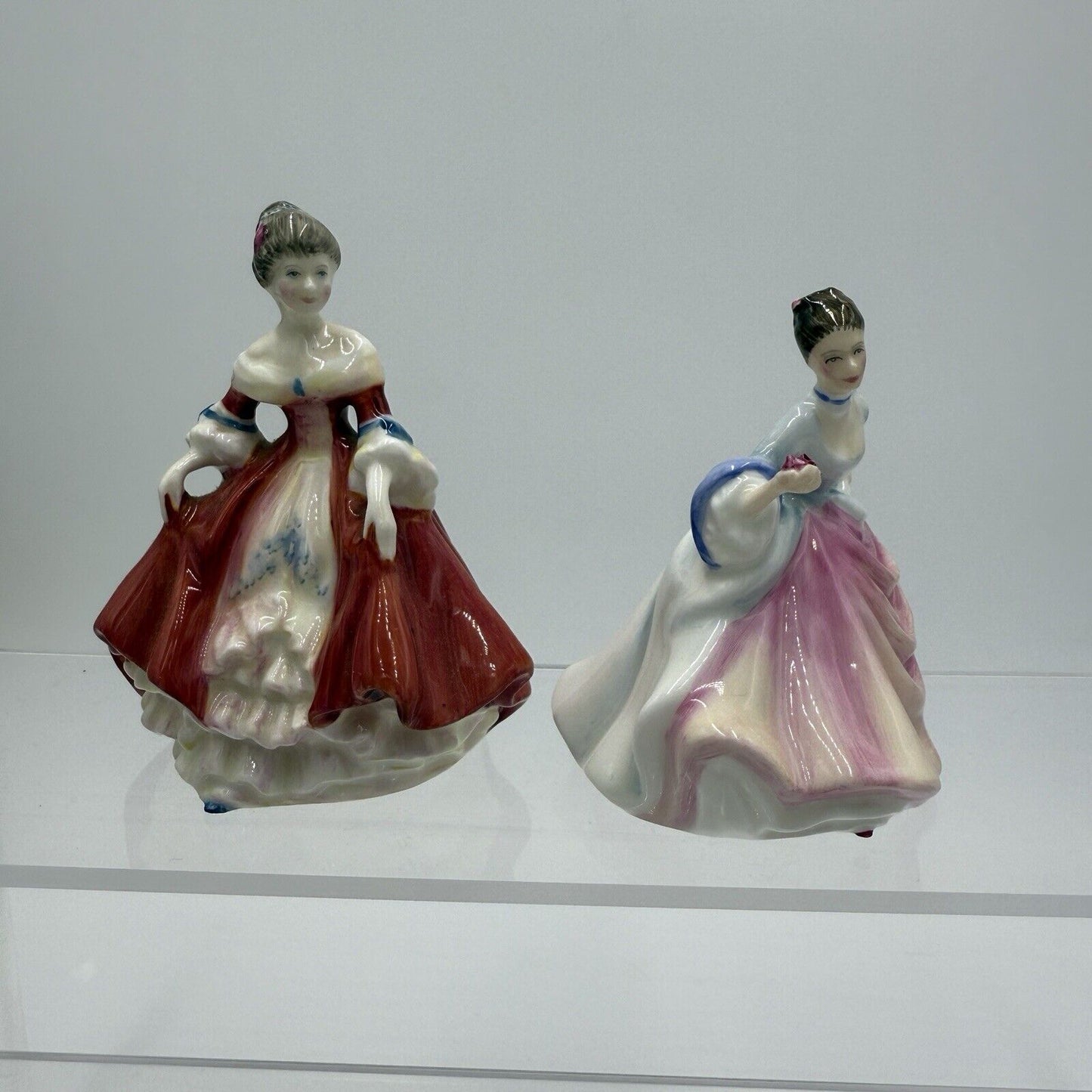 Royal Doulton Southern Belle & Rebecca Porcelain England Figurines Miniatures