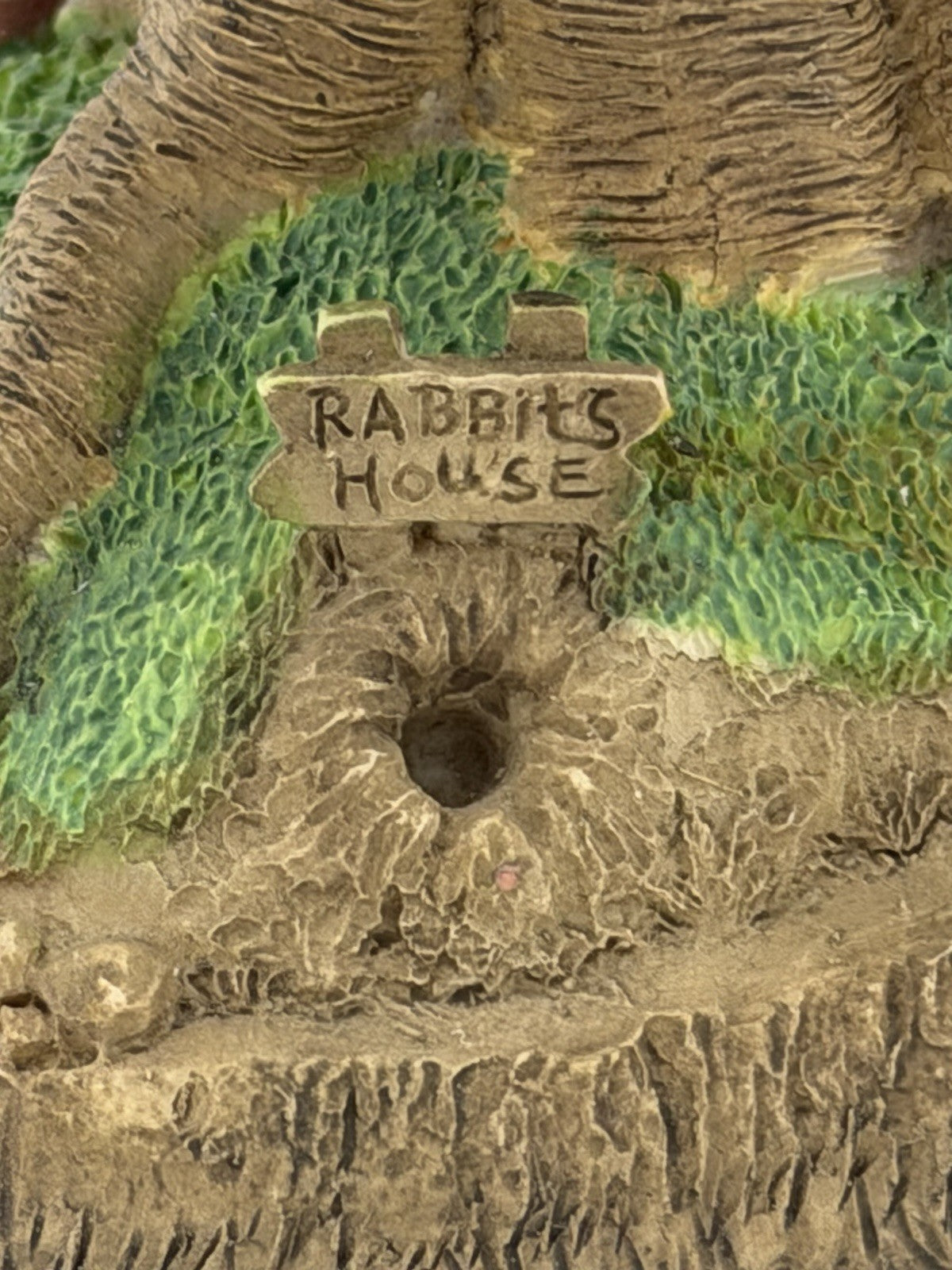 Rare Danbury Mint Winnie The Pooh Rabbits House Mini tree Figurine 5” Painted