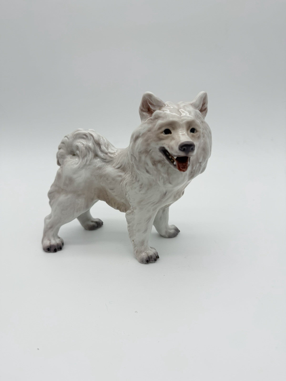 Dahl Jensen Denmark Porcelain Greenland Hound Dog Figurine No. 1082 Vintage