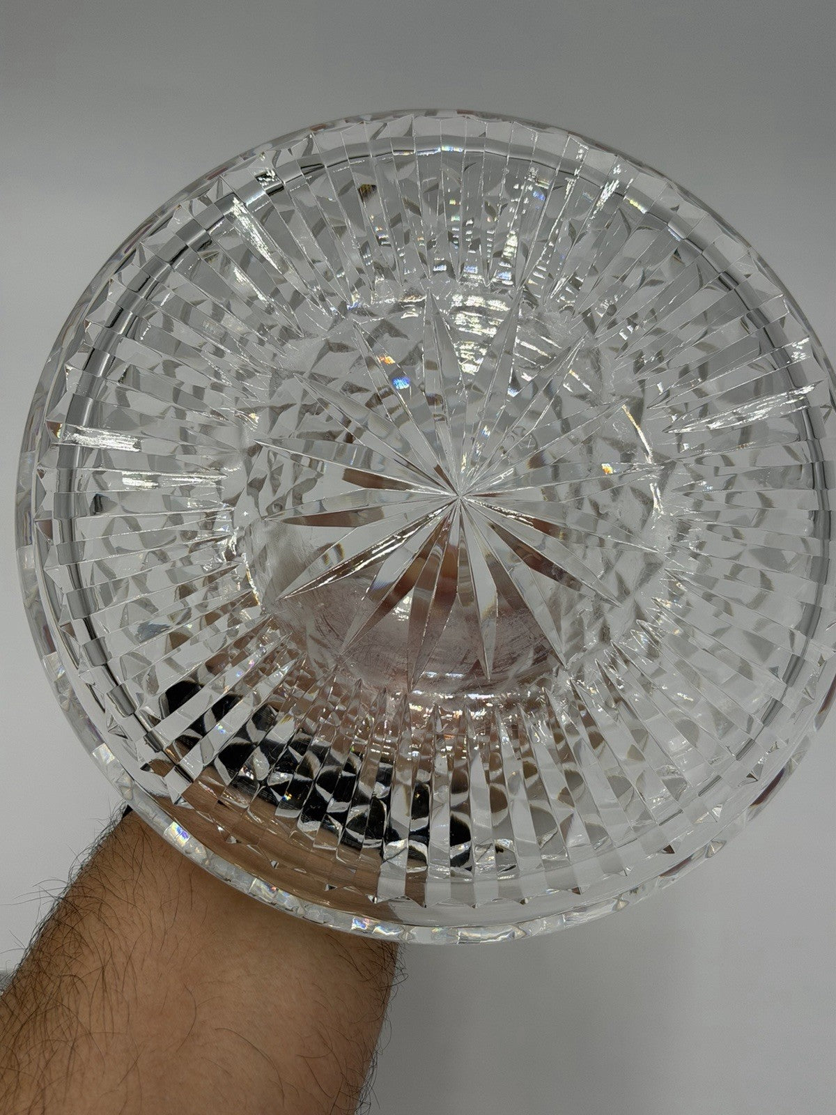 Waterford Crystal Alana Ship Decanter 10" Ireland Cut Glass Vintage W/stopper