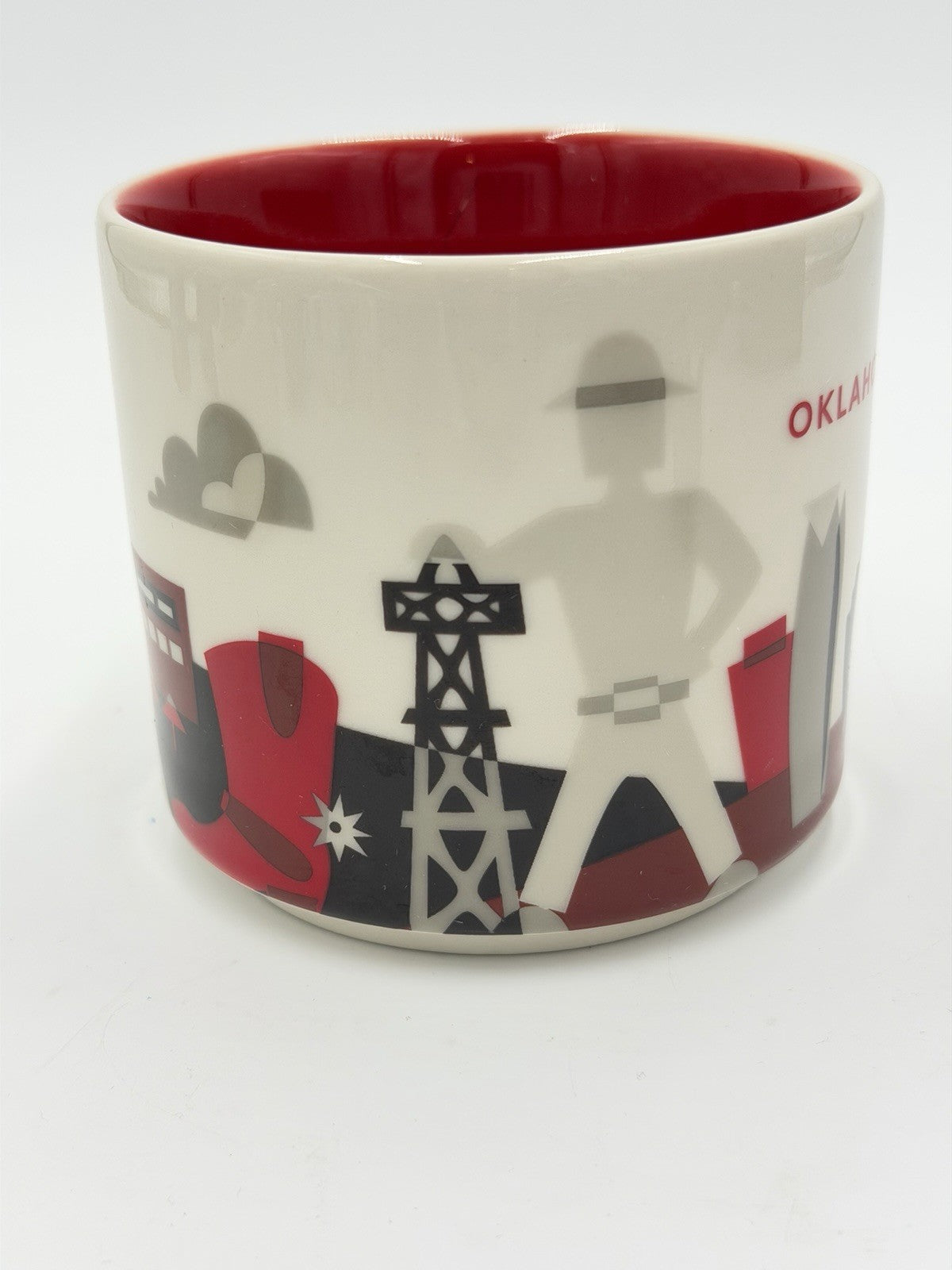 Starbucks Coffee Mug You Are Here Collection 2016 OKLAHOMA 14 oz Ceramic Red
