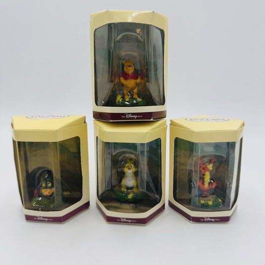 Disney Tiny Kingdom Winnie The Pooh Figurines Miniatures Box Lot 4 Pieces