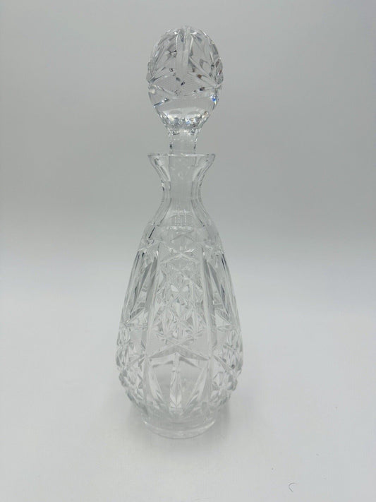 Cristal De Lorraine Decanter Crystal French Midcentury Cut from 1950s # 49 Mark