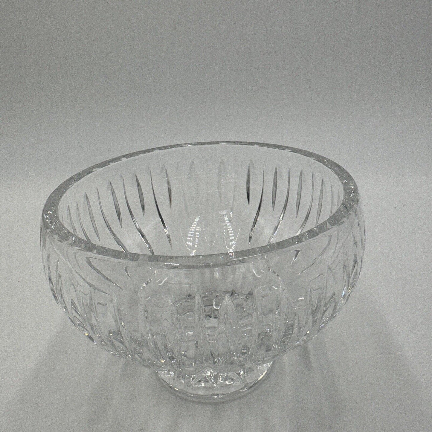 Waterford Bowl Crystal Sheridan Footed Vintage 5in Centerpiece Ireland Sticke