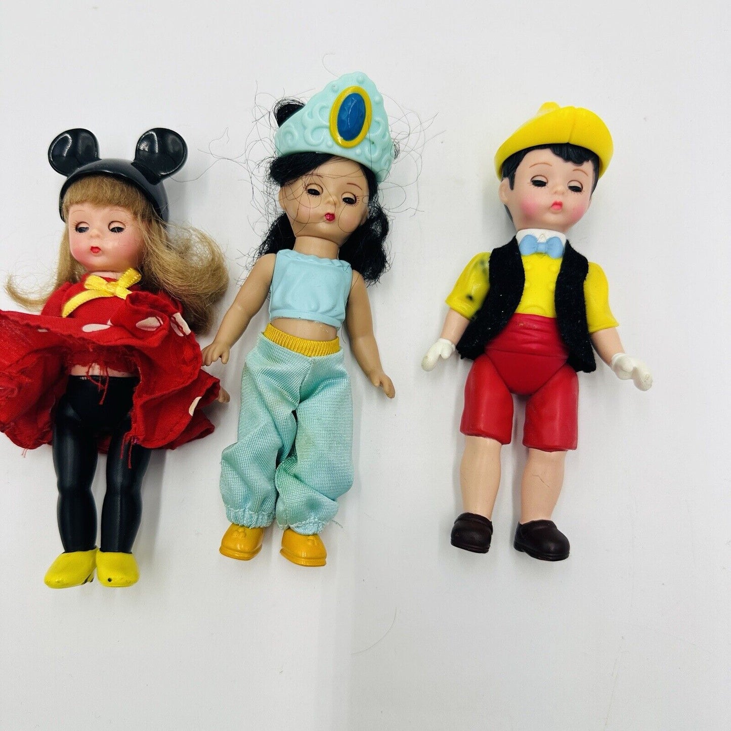 Madame Alexander Dolls Disney Minnie Jasmine Pinocchio Macdonald Vintage Set 3