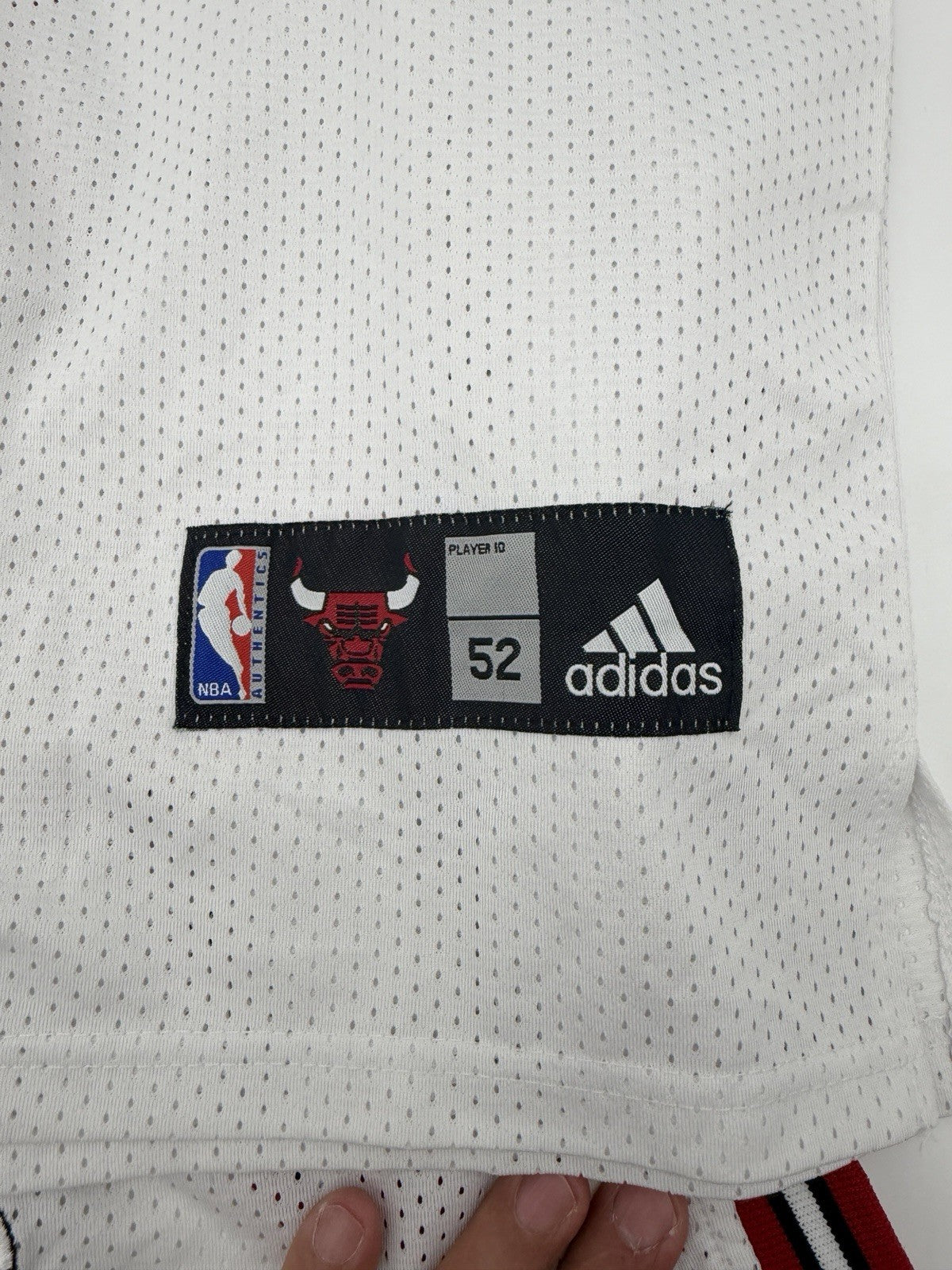Addidas Chicago Bulls Carlos Boozer #5 NBA Basketball Jersey White Red Black 52