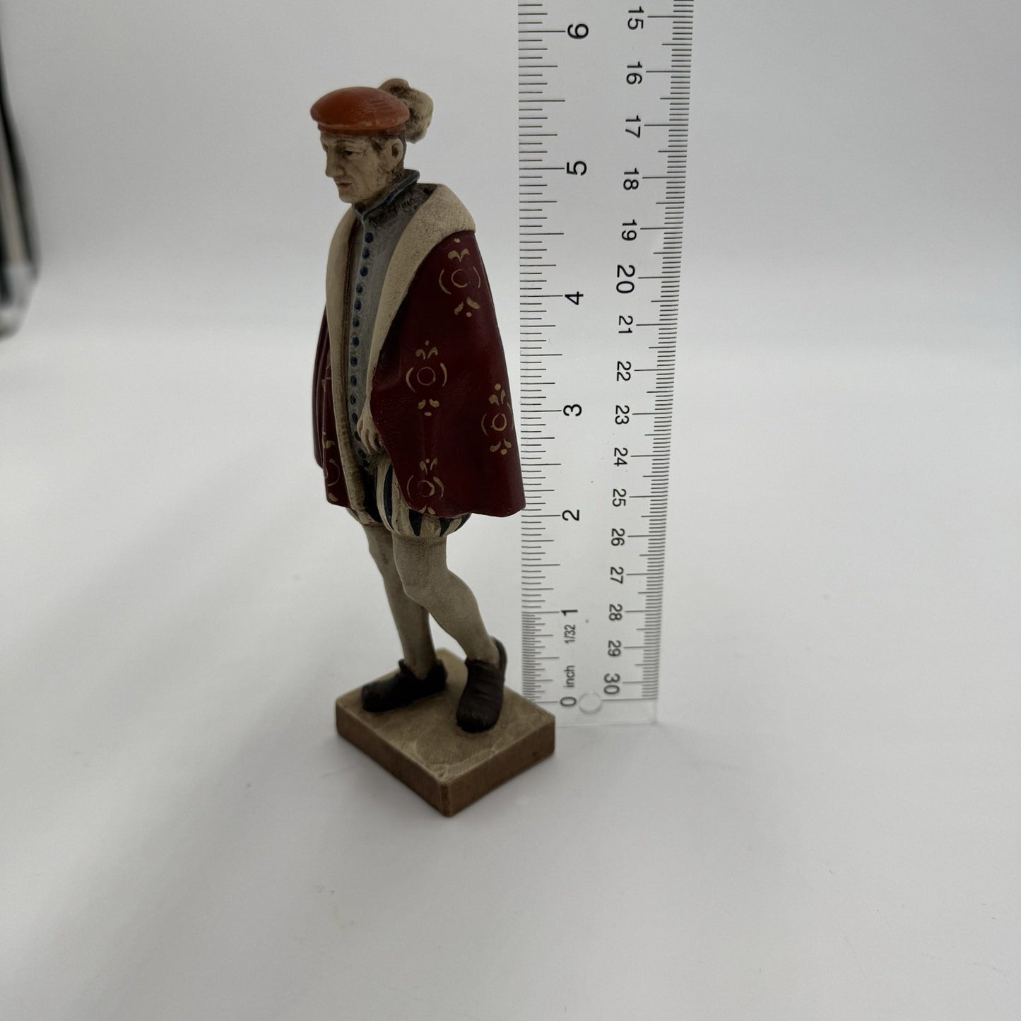 Rare Anri Wood Carving Italy Renaissance Folk Art Figurine 1950 Hand Carved 5.5"