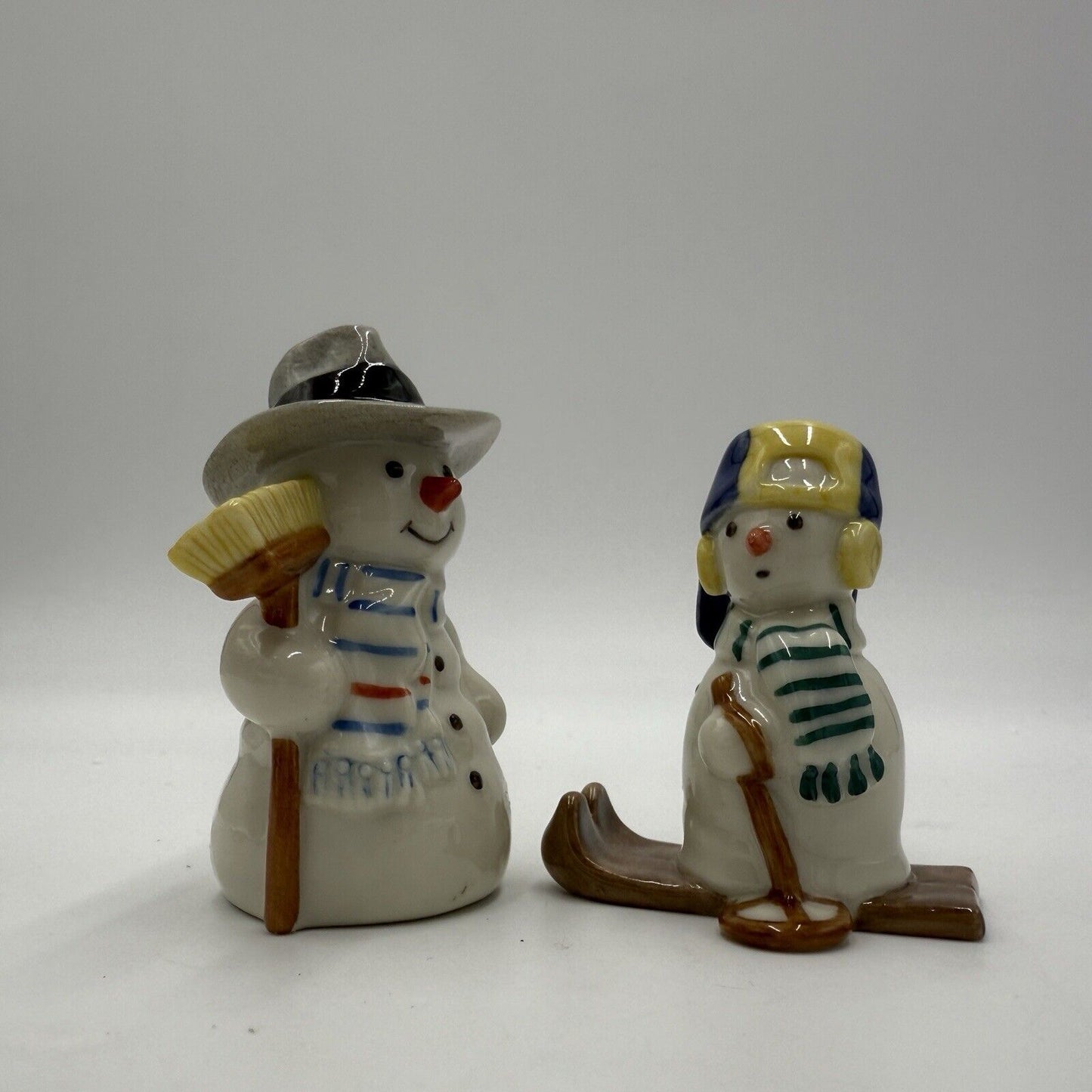 Royal Copenhagen Snowman Father And Son Denmark Figurines Christmas #768,771