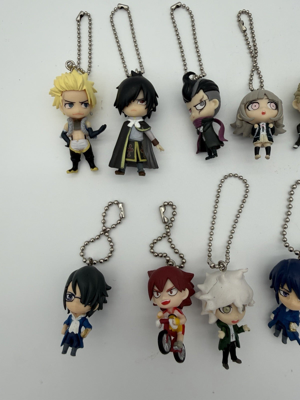 Bandai Takara Tomy Arts Fairy Tail Anime Swing Mascot Keychain Figurines Lot 12