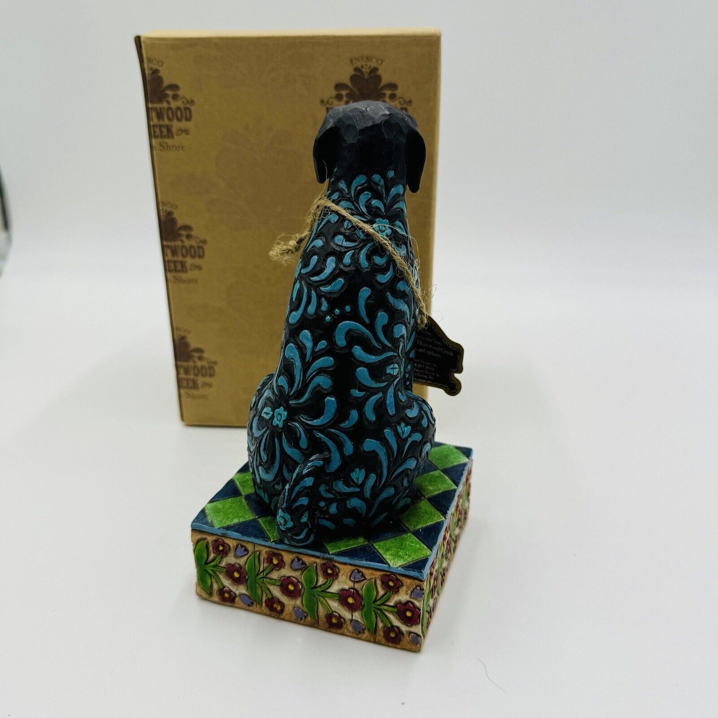Jim Shore Licorice Black Labrador Figurine 2005 Collectible Enesco Dog Box & Tag