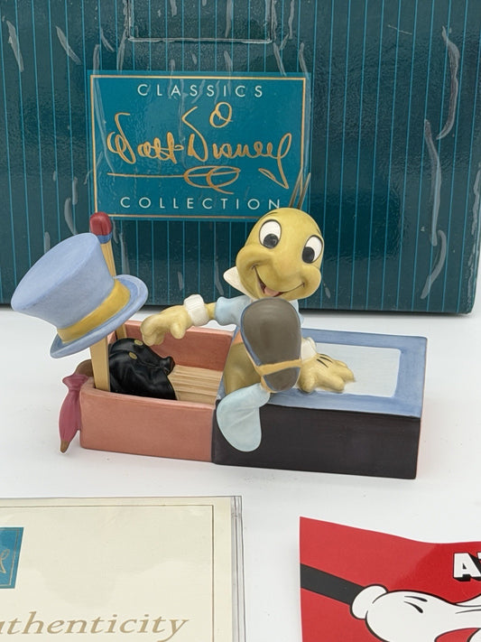 WDCC Disney Jiminy Cricket Figurine Let Your Conscience Be Guide New W/COA