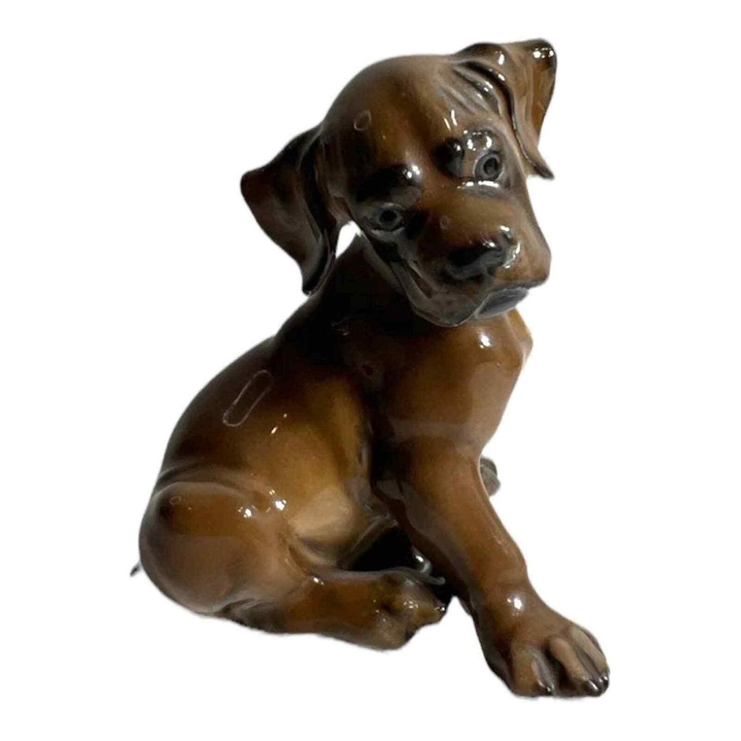 Rosenthal Boxer Dog Figurine Puppy German Vintage Porcelain Germany