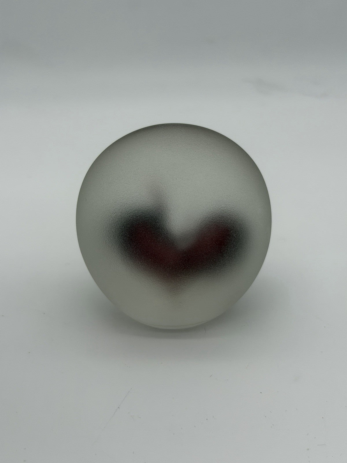 Neil Duman Art Glass Paperweight Purple Heart Virginia Studio Frosted 90’ Rare 3