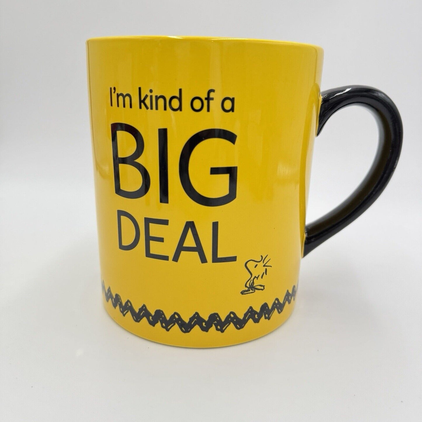 Hallmark Peanuts Snoopy/Woodstock I'm Kind Of A Big Deal EXTRA LARGE mug 6.5”