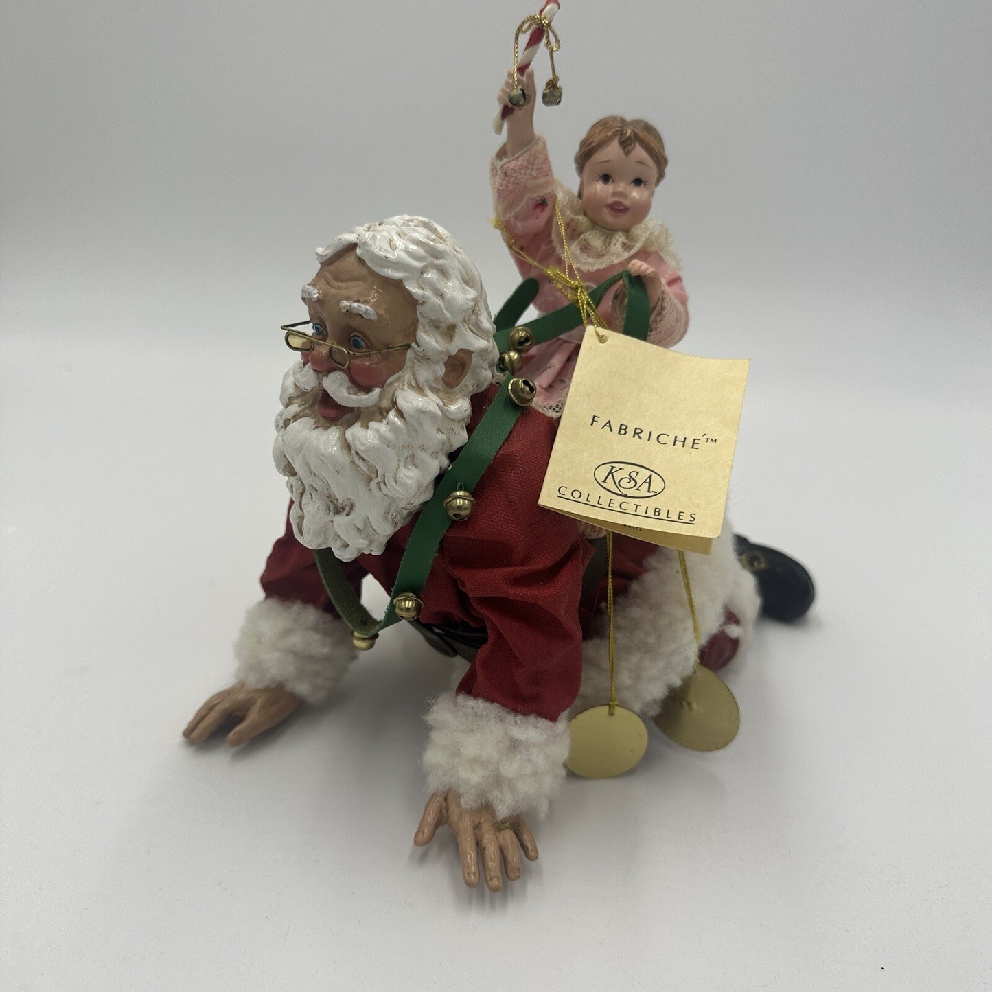 Kurt Adler Grandpa Santa Piggy Back Marjorie Rothberg Figurine Limited Edition